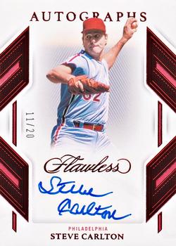 2023 Panini Flawless - Flawless Autographs Ruby #FA-SC Steve Carlton Front