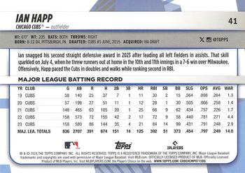 2024 Topps Big League #41 Ian Happ Back