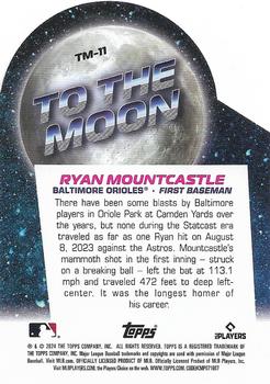 2024 Topps Big League - To the Moon Die Cuts #TM-11 Ryan Mountcastle Back