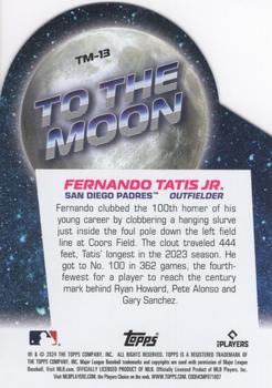 2024 Topps Big League - To the Moon Die Cuts #TM-13 Fernando Tatis Jr. Back