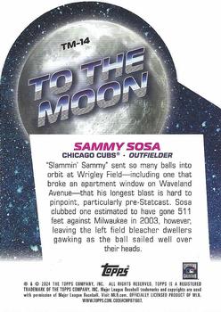 2024 Topps Big League - To the Moon Die Cuts #TM-14 Sammy Sosa Back