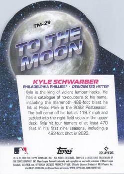 2024 Topps Big League - To the Moon Die Cuts #TM-29 Kyle Schwarber Back