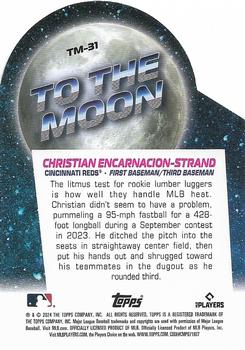 2024 Topps Big League - To the Moon Die Cuts #TM-31 Christian Encarnacion-Strand Back