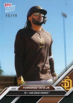 2024 Topps Now Road to Opening Day San Diego Padres - Black #OD-287 Fernando Tatis Jr. Front