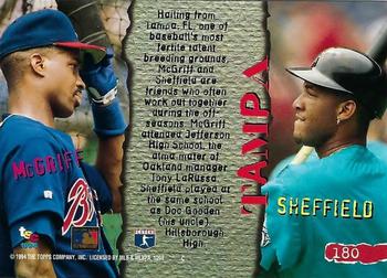 1994 Stadium Club - First Day Issue #180 Fred McGriff / Gary Sheffield Back