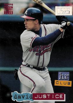 1994 Stadium Club - First Day Issue #263 David Justice Front