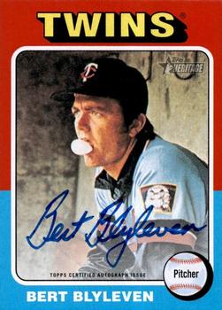 2024 Topps Heritage - Real One Autographs #ROA-BBL Bert Blyleven Front
