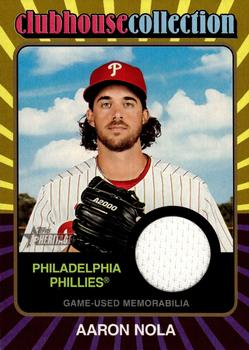 2024 Topps Heritage - Clubhouse Collection Relics Gold #CCR-AN Aaron Nola Front