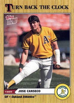 2024 Topps Now Road to Opening Day Oakland Athletics - Turn Back the Clock #ST-3 Jose Canseco Front