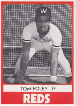 1987 TCMA Collectors Kits Reprints - 1980 Waterbury Reds #19 Tom Foley Front