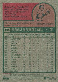2024 Topps Heritage Mini #494 Forrest Wall Back