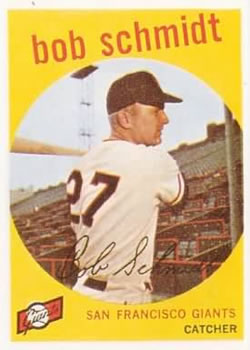 1959 Topps #109 Bob Schmidt Front