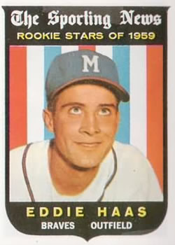 1959 Topps #126 Eddie Haas Front