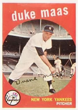 1959 Topps #167 Duke Maas Front