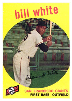 1959 Topps #359 Bill White Front