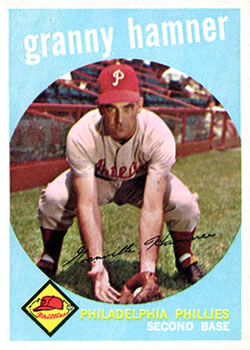 1959 Topps #436 Granny Hamner Front