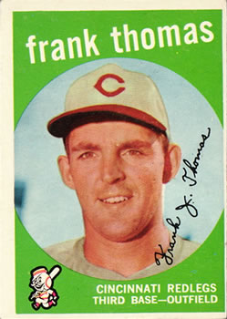 1959 Topps #490 Frank Thomas Front