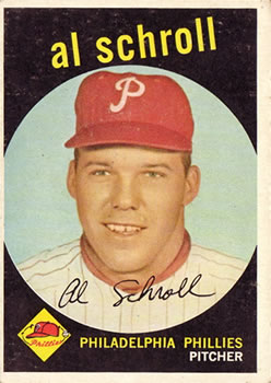 1959 Topps #546 Al Schroll Front