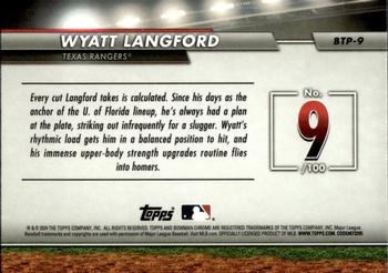 2024 Bowman - Bowman Scouts' Top 100 #BTP-9 Wyatt Langford Back