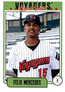 2019 Choice Great Falls Voyagers #15 Felix Mercedes Front