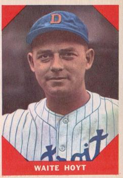 1960 Fleer Baseball Greats #69 Waite Hoyt Front