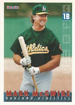 1995 Bazooka #27 Mark McGwire Front