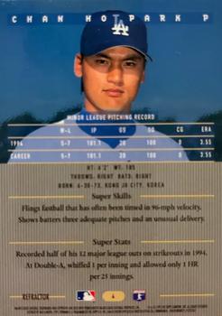 1995 Bowman's Best - Refractors #4 Chan Ho Park Back