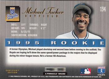 1995 Select Certified #134 Michael Tucker Back