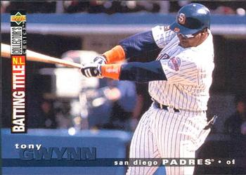 1995 Collector's Choice #73 Tony Gwynn Front