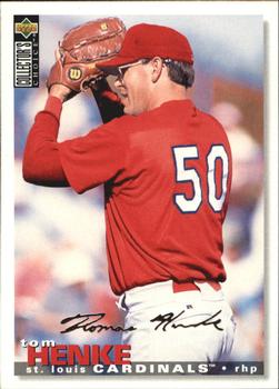 1995 Collector's Choice - Silver Signature #196 Tom Henke Front