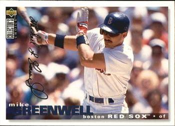1995 Collector's Choice - Silver Signature #411 Mike Greenwell Front