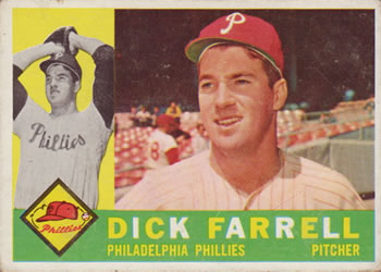 1960 Topps #103 Dick Farrell Front
