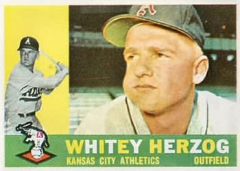 1960 Topps #92 Whitey Herzog Front
