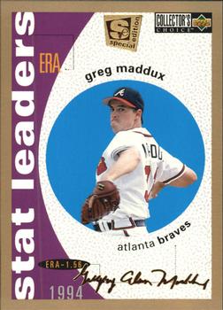 1995 Collector's Choice SE - Gold Signature #142 Greg Maddux Front