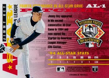 1995 Donruss - All-Stars #AL-1 Jimmy Key Back