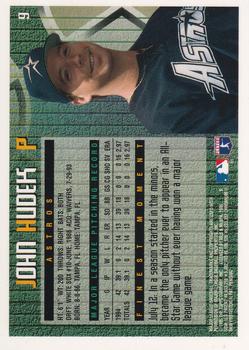 1995 Finest #9 John Hudek Back