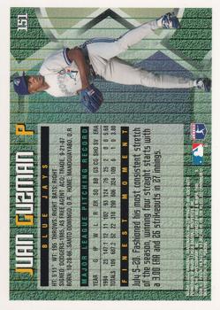 1995 Finest #151 Juan Guzman Back