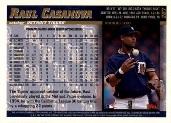 1998 Topps - Inaugural Devil Rays #207 Raul Casanova Back