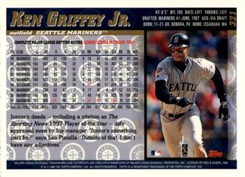 1998 Topps - Inaugural Devil Rays #321 Ken Griffey Jr. Back