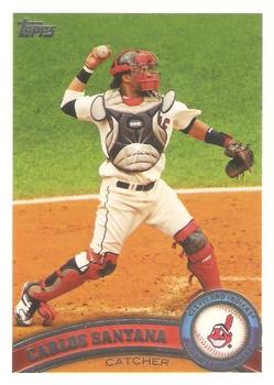 2011 Topps #209 Carlos Santana Front