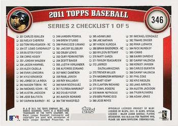 2011 Topps #346 Jose Bautista Back