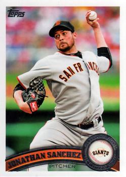 2011 Topps #229 Jonathan Sanchez Front