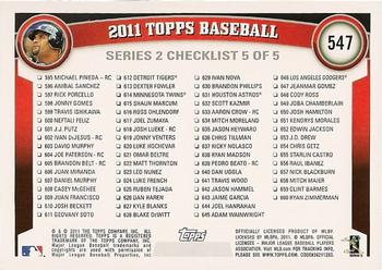 2011 Topps #547 Albert Pujols Back