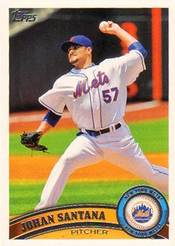 2011 Topps #56 Johan Santana Front