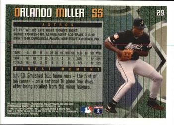 1995 Finest - Refractors #29 Orlando Miller Back