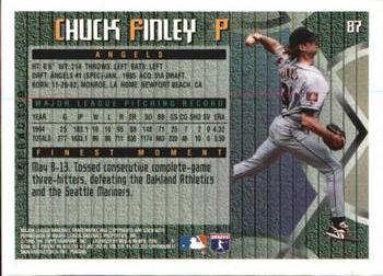 1995 Finest - Refractors #87 Chuck Finley Back