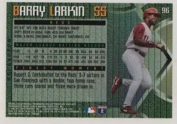 1995 Finest - Refractors #96 Barry Larkin Back