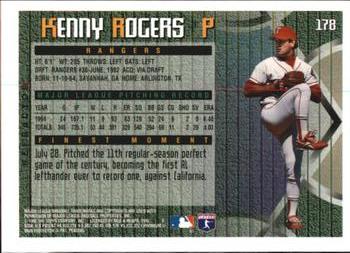 1995 Finest - Refractors #178 Kenny Rogers Back