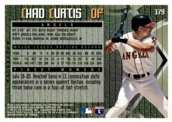 1995 Finest - Refractors #179 Chad Curtis Back