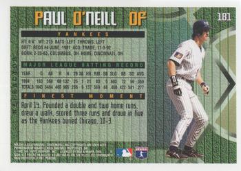 1995 Finest - Refractors #181 Paul O'Neill Back